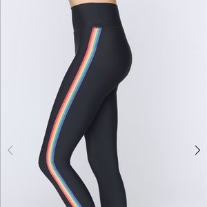 BNWT Spiritual Gangster Rainbow Stripe Leggings